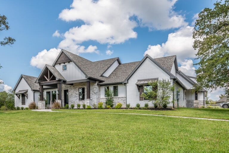 Modern home exterior with white brick and updated siding in Delaware